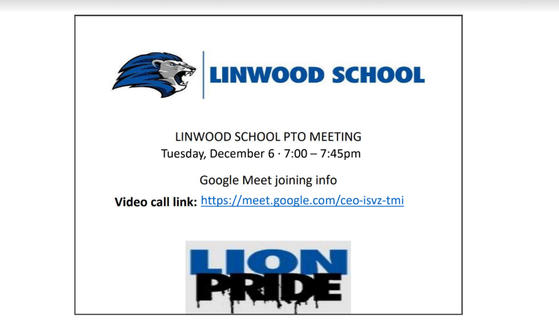 Linwood PTO Meeting  12/6