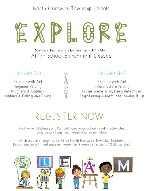 EXPLORE with STEAM After School Enrichment for Grades 2-5