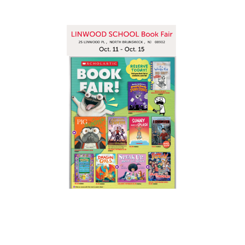 Linwood Book Fair 10-13 to 10-15!