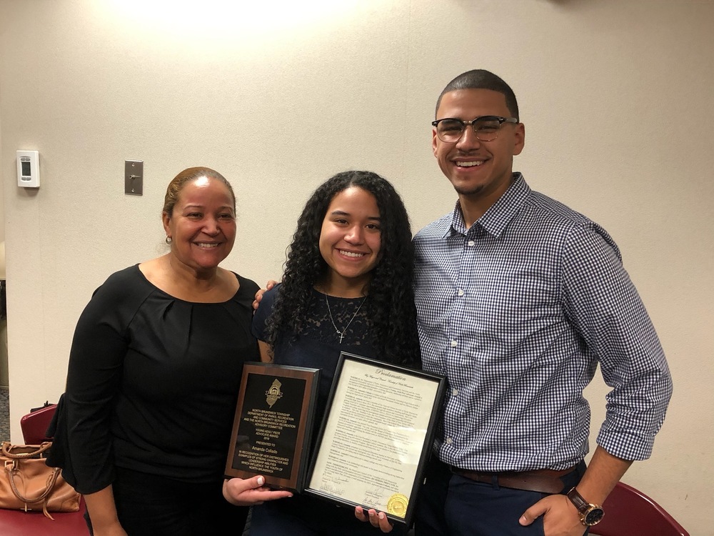 2019 North Brunswick Youth Advocate Award Recepient