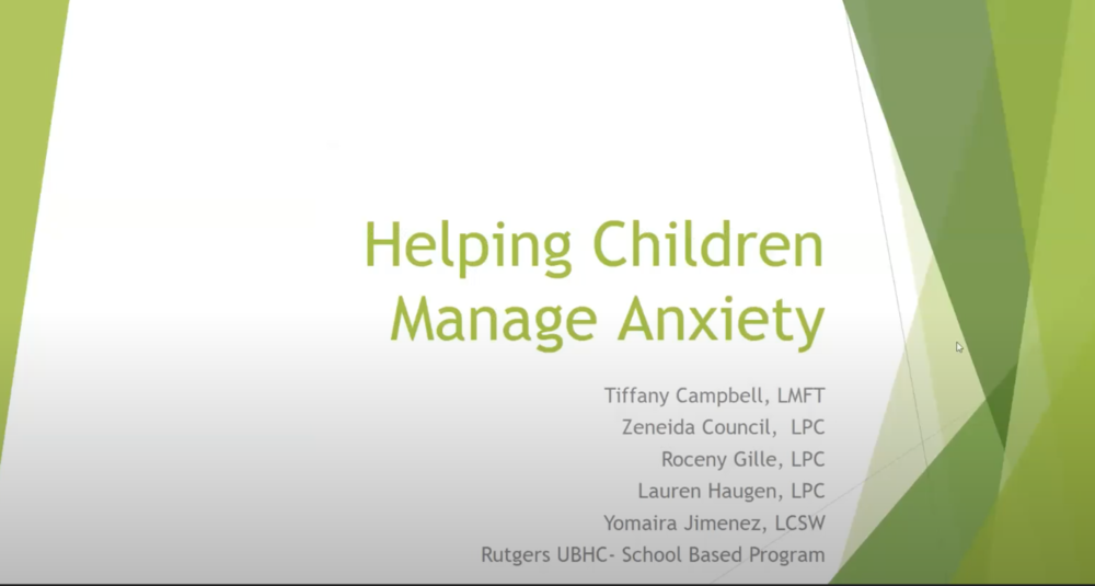 Helping Children Manage Anxiety