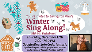 LP Winter Sing Along December 17th