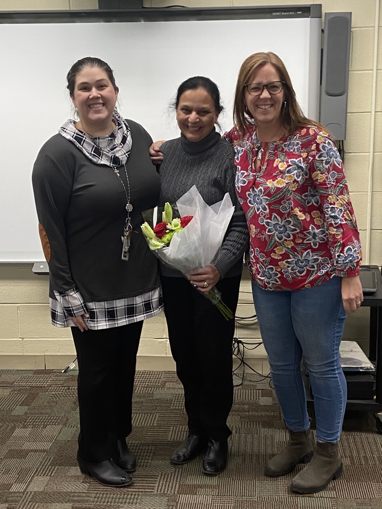 ESP of the Year Winner Mrs. Akhtar with Mrs. Q. & Mrs. Yuhas. Congratulations!