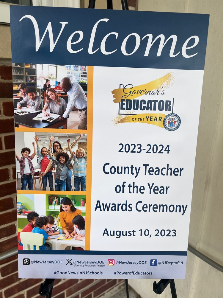 NJ County Teacher of the Year Ceremony 