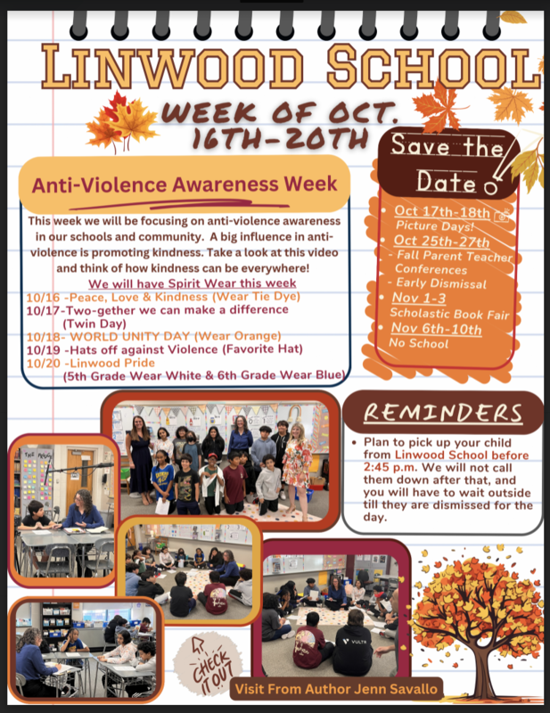 Linwood Newsletter week of 10/16-10/20/23